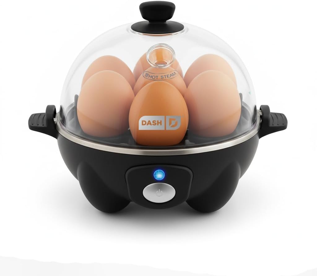 DASH Rapid Egg Cooker for quick hard boiled and poached eggs